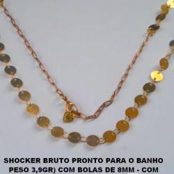 SHOCKER BRUTO PRONTO PARA O BANHO  PESO 3,9GR) COM BOLAS DE 8MM - COM  FECHO LAGOSTA - BRU0025