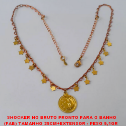 SHOCKER NO BRUTO PRONTO PARA O BANHO (FAB) TAMANHO 35CM+EXTENSOR - PESO 5,1GR  COM FECHO LASGOSTA - BRU3533