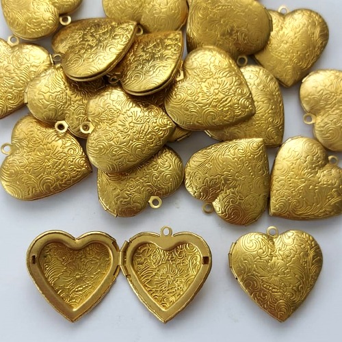 RELICARIO NO BRUNTO PRONTO PARA O BANHO - (CX73) - MODELO TIPO REDONDO - TAMANHO 3CM - PESO 4.7GR - BRU5353