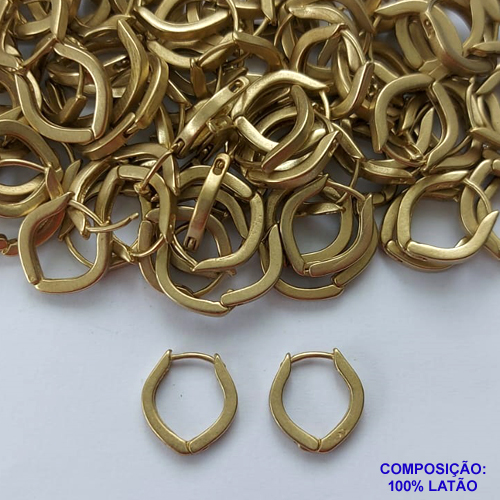 BRINCO NO BRUTO PRONTO PARA O BANHO (CX59) - ARGOLINHA  DE PRESSÃO (TRANQUETA) TAMANHO 15MM - PESO 2.4GR - BRU6429