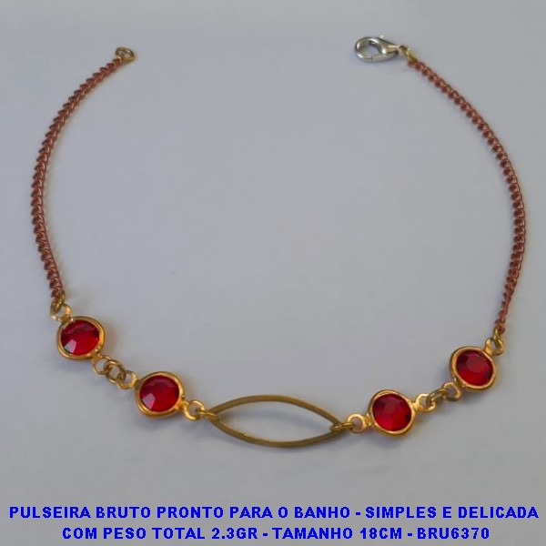 PULSEIRA BRUTO PRONTO PARA O BANHO - SIMPLES E DELICADA  COM PESO TOTAL 2.3GR - TAMANHO 18CM - BRU6370