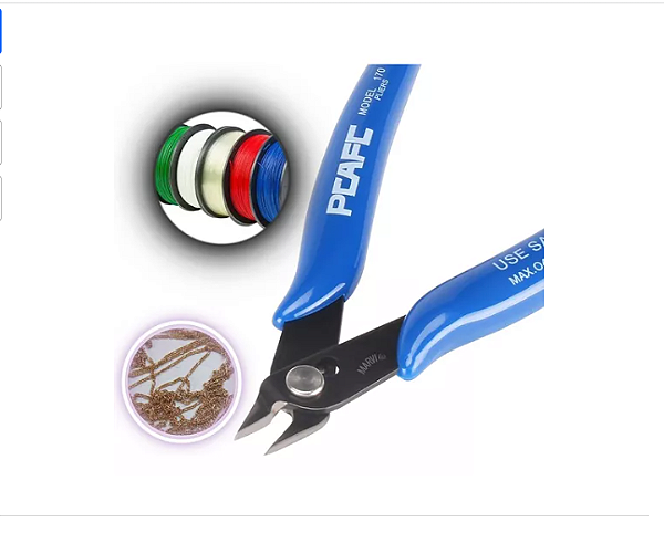ALICATE COM CORTE DIAGONAL(PARA CABOS E FIO(CRIAÇÃO DE BIJOUTERIA E SEMI JOIAS(VENDA POR UNIDADE) -BRU7506