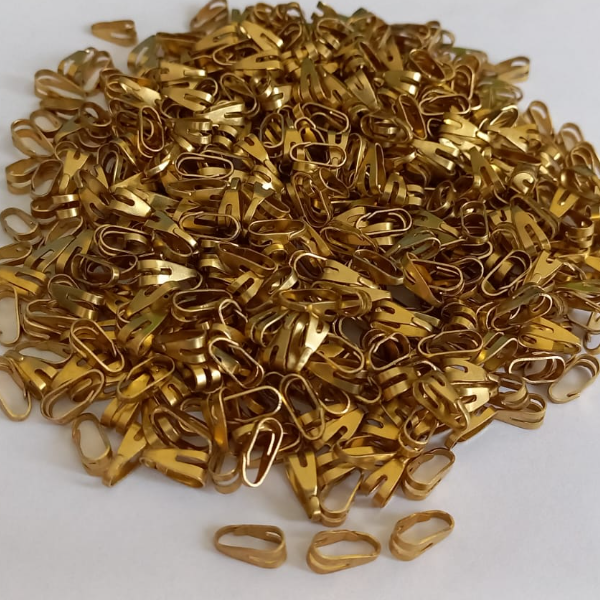 ACESSORIO NO BRUTO PRONTO PARA O BANHO - CONTRA ARGOLA 100% LATÃO - PESO 0,2GR -" TAMANHO 10MM "(VENDIDA POR UNIDADE) - BRU0838