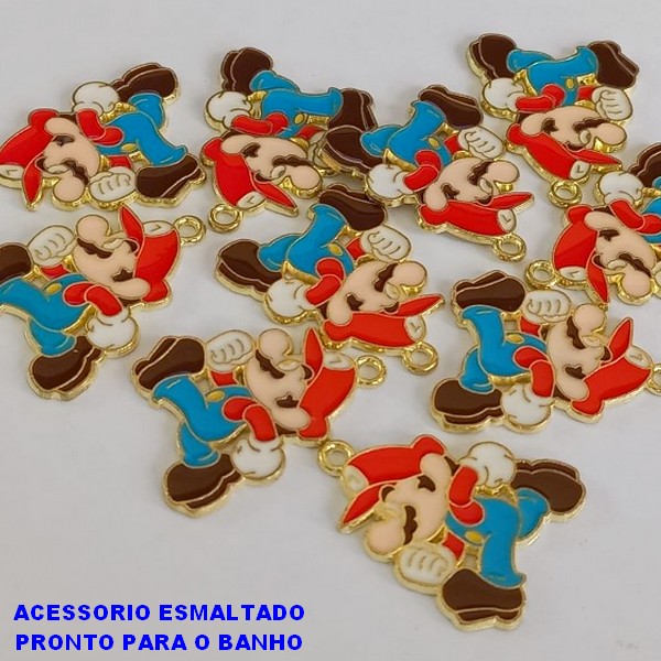 ACESSORIO NO BRUTO PRONTO PARA O BANHO -( PERSONAGEM DE DESENHO ANIMADO) FEITO EM ALTA FUSÃO - ESMALTADO - TAMANHO 2,5CM - PESO 2,4GR - BRU000156