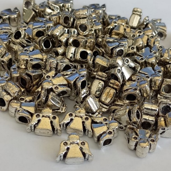 ACESSORIO NO BRUTO PRONTO PARA O BANHO(CX52) - BERLOQUE PARA PULSEIRA SIMILAR A PANDORA(PEÇA VENDIDA POR UNIDADE) - PESO 2,7GR - BRU000207