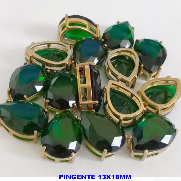 PINGENTE NO BRUTO PRONTO PARA O BANHO - COM BASE (ALTA FUSÃO)TAMANHO 13X18MM - PESO TOTAL 3.1GR - ZIRCONIA - BRU000218