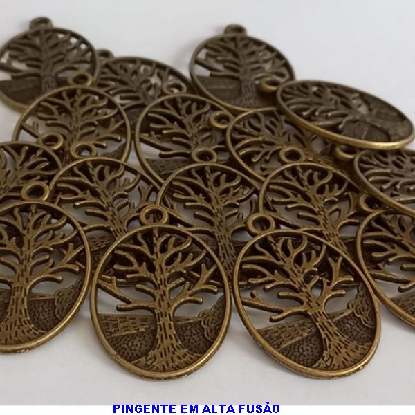 ACESSORIO NO BRUTO PRONTO PARA O BANHO - PINGENTE ARVORE DA VIDA VASADA(ALTA FUSÃO) TAMANHO 3X2CM - PESO 3,8GR - BRU000230