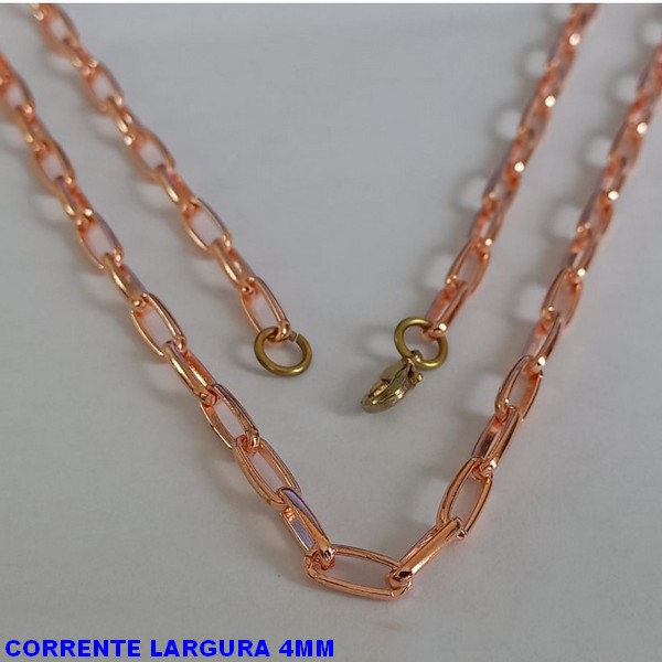 CORRENTE CARTIER LONGA NO BRUTO PRONTO PARA O BANHO - "TAMANHO 60CM" - COM FECHO LAGOSTA (PESO TOTAL 5,6GR - BRU2844