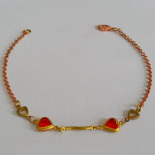 PULSEIRA NO BRUTO PRONTO PARA O NANHO  - DELICADA COM CORRENTE DE ELLO PORTUGUES - TAMANHO 18CM - PESO 1,8GR - BRU2490