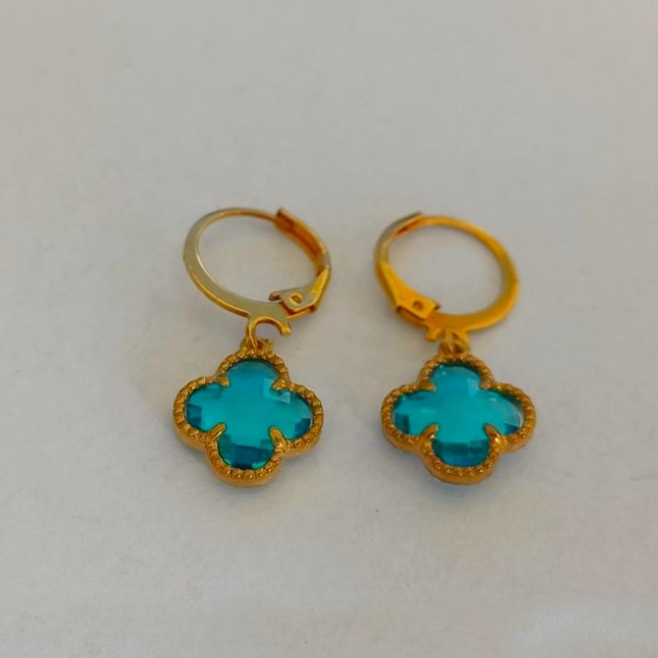 BRINCO NO BRUTO PRONTO PARA O BANHO - BRINCO DE ARGOLINHA DE PRESSÃO - PESO TOTAL 2,3GR - (VAN CLEEF) PINGENTE DE 12MM - BRU000268