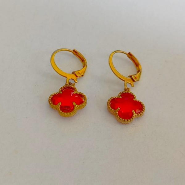 BRINCO NO BRUTO PRONTO PARA O BANHO - BRINCO DE ARGOLINHA DE PRESSÃO - PESO TOTAL 2,3GR - (VAN CLEEF) PINGENTE DE 12MM - BRU000270