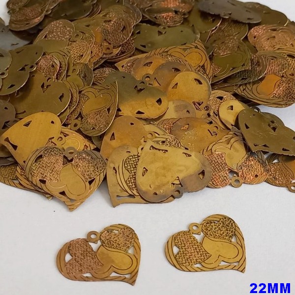 ACESSORIO NO BRUTO PRONTO PARA O BANHO(CX53) -PINGENTE EM FOTOCORROSÃO-TAMANHO 22MM(2,2CM) - PESO TOTAL 0,9GR(PEÇA VENDIDA POR UNIDADE -
