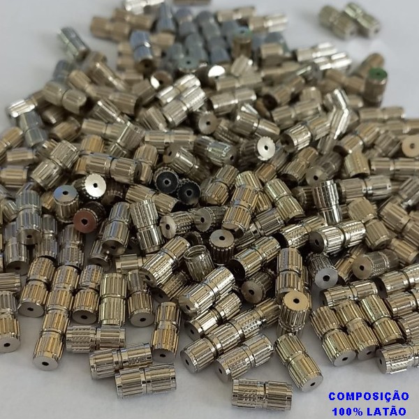 ACESSORIO NO BRUTO PRONTO PARA O BANHO(COMPOSIÇÃO 100% LATÃO)9 - FECHO TAMANHO 3.8X8MM - PESO TOTAL 0,5GR - BRU000305