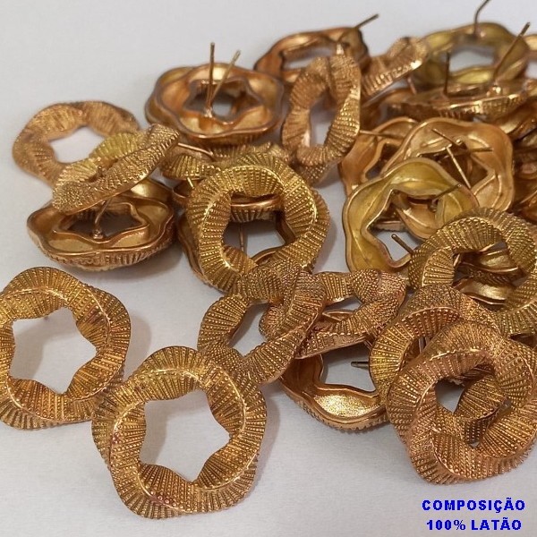 BRINCO NO BRUTO PRONTO PARA O BANHO - MODELO TIPO ARGOLA - TAMANHO  20MM(2CM) - PESO TOTAL 6,2GR - BRU4312
