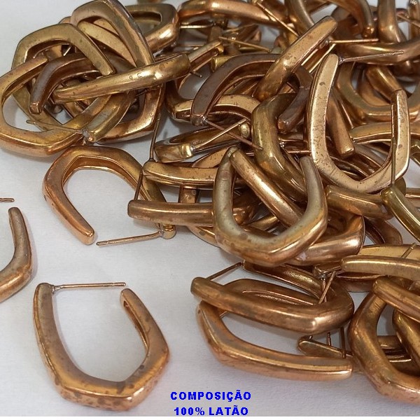 BRINCO NO BRUTO PRONTO PARA O BANHO(CX87) -BRINCO GOTA - TAMANHO 24MM / COMPOSIÇÃO 100% LATÃO -PESO TOTAL DO PAR 5,9GR - BRU1246