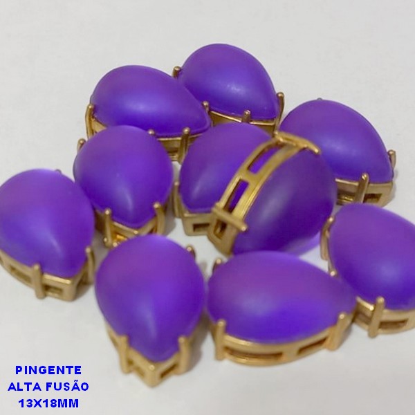 PINGENTE NO BRUTO PRONTO PARA O BANHO(CX72) - COM BASE (ALTA FUSÃO)TAMANHO 13X18MM - PESO TOTAL 1,9GR - "(RESINA SINTETICA)"- BRU000387