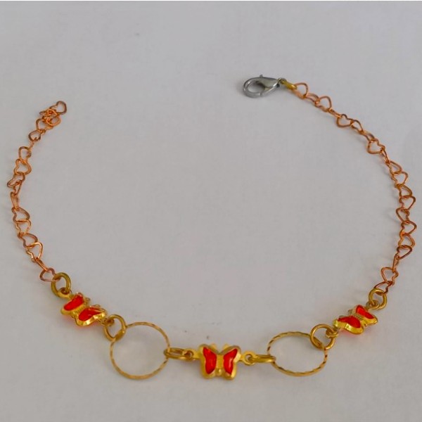 PULSEIRA NO BRUTO PRONTO PARA O BANHO(CX84) - TAMANHO 18CM - PESO 1,5GR - COM FECHO LAGOSTA  - BRU737