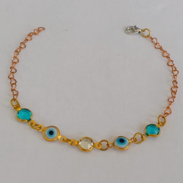 PULSEIRA NO BRUTO PRONTO PARA O BANHO(CX74) - TAMANHO 18CM - PESO 1,5GR - COM FECHO LAGOSTA  - BRU7114