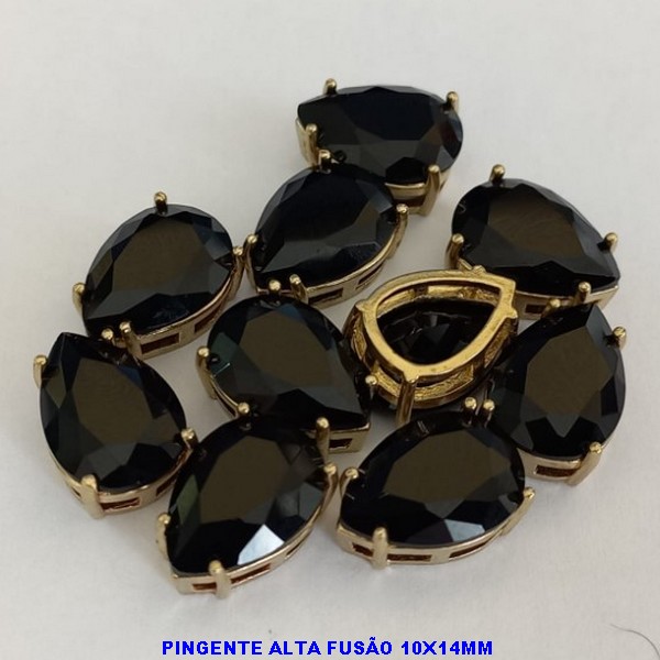 ACESSORIO NO BRUTO PRONTO PARA O BANHO - PINGENTE NO BRUTO COM BASE 10X14 EM ALTA FUSÃO - PEDRA DE ZIRCONIA  - PESO TOTAL 1.4GR - (PEÇA VENDIDA POR UNIDADE - BRU000405