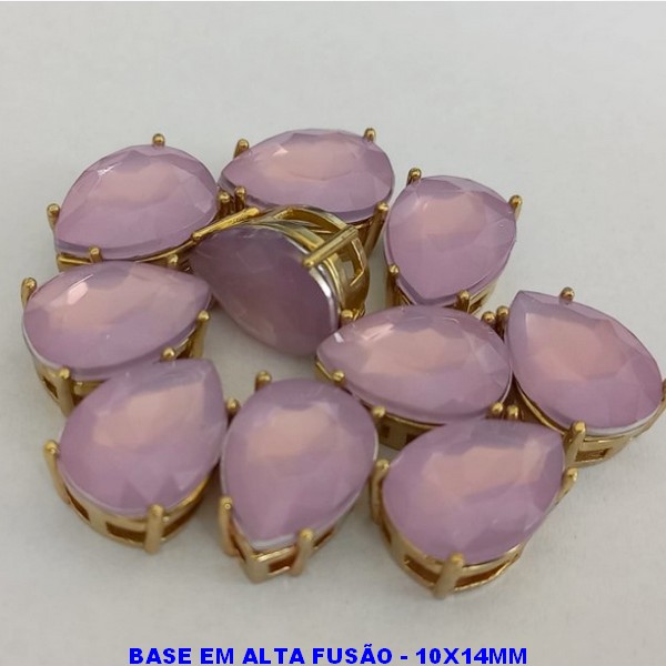 ACESSORIO NO BRUTO PRONTO PARA O BANHO - PINGENTE NO BRUTO COM BASE 10X14 EM ALTA FUSÃO - PEDRA DE RESINA - PESO TOTAL 1.4GR - (PEÇA VENDIDA POR UNIDADE - BRU000446