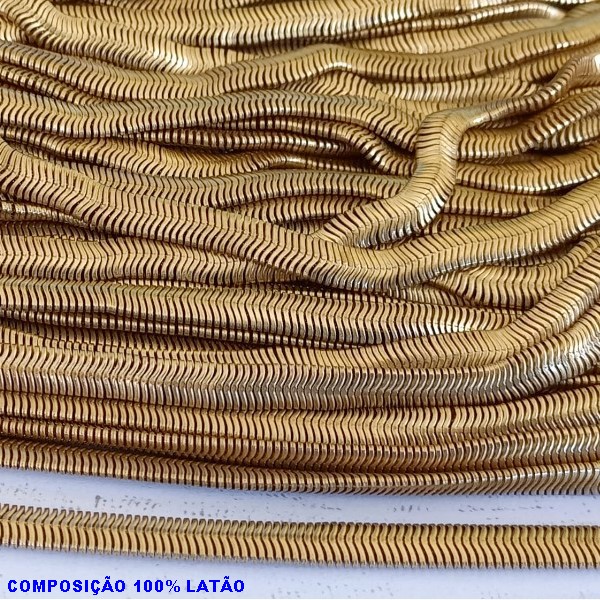 ACESSORIO NO BRUTO PRONTO PARA O BANHO - CORRENTE " (TIPO LACRAIA 5MM " PARA CHOCKER/PULSEIRA/GARGANTILHA(LARGURA 5MM)- (VENDIDA POR METRO)  - BRU000504