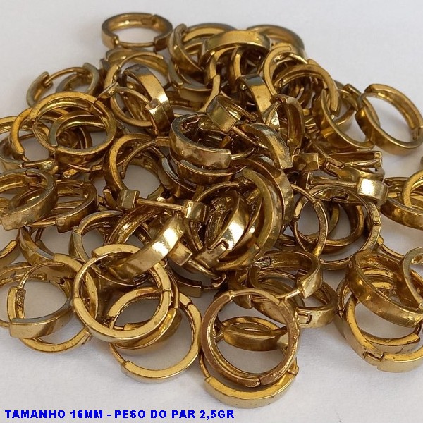 BRINCO NO BRUTO PRONTO PARA O BANHO - ARGOLINHA DE PRESSÃO(TRANQUETA) EM FORMATO REDONDO(DM8) - TAMANHO 16MM - PESO 2.7GR - BRU7263A