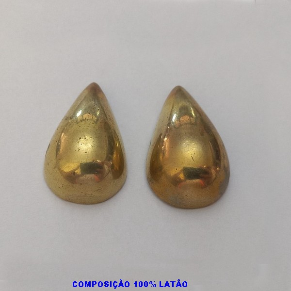 BRINCO NO BRUTO PRONTO PARA O BANHO - COMPOSIÇÃO 100% LATÃO - PESO TOTAL 9,8 GR - TAMANHO 3CM BRU1096