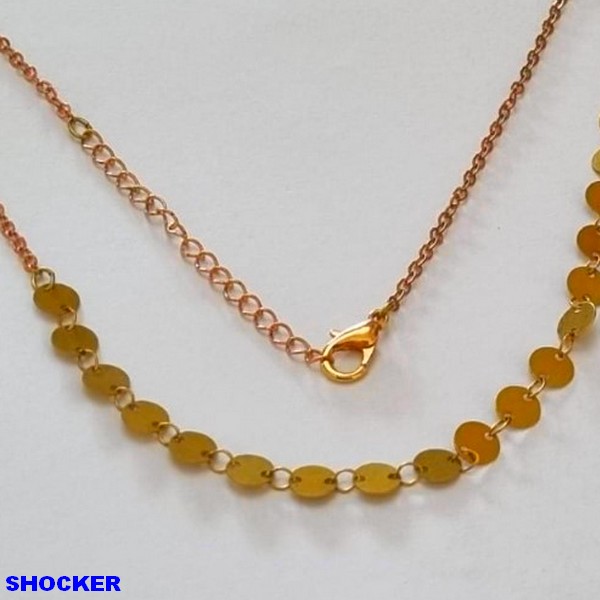 SHOCKER BRUTO PRONTO PARA BANHO BOLINHAS LISAS PESO TOTAL 2,7GR  - FECHO LAGOSTA - +EXTENSOR - BRU100104A