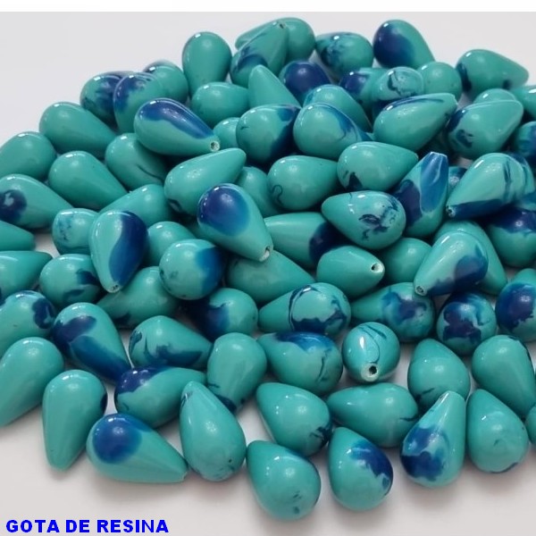 ACESSÓRIO NO BRUTO PRONTO PARA O BANHO - GOTA EM RESINA - TAMANHO 14X10MM - PESO 0,8 - (PEÇA VENDIDA POR UNIDADE) BRU000655