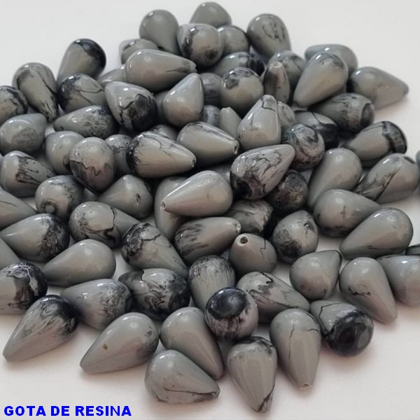 ACESSÓRIO NO BRUTO PRONTO PARA O BANHO - GOTA EM RESINA - TAMANHO 14X10MM - PESO 0,9 - (PEÇA VENDIDA POR UNIDADE) BRU000653