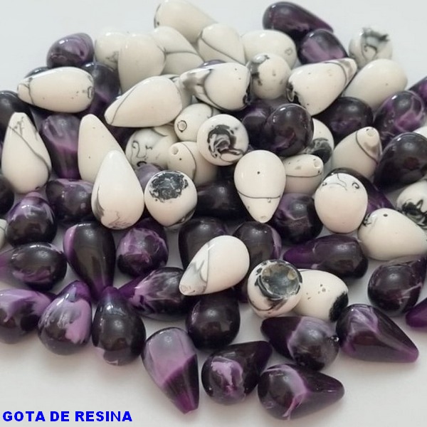 ACESSÓRIO NO BRUTO PRONTO PARA O BANHO - GOTA EM RESINA - TAMANHO 14X10MM - PESO 0,8GR - (PEÇA VENDIDA POR UNIDADE) BRU000652