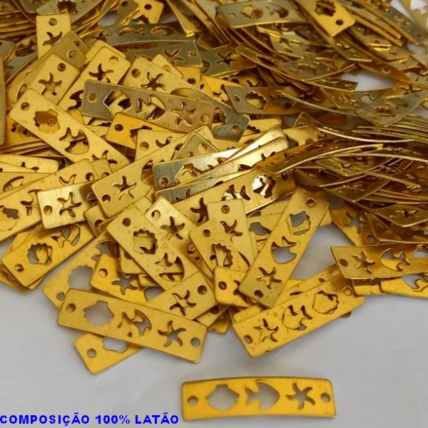 ACESSÓRIO BRUTO PRONTO PARA BANHO(CX23)-  (E2153) CHAPINHA FUNDO DO MAR VENDIDA POR UNIDADE COMPOSIÇÃO LATÃO - PESO 0,3GR - TAMANHO 17MM BRU000666