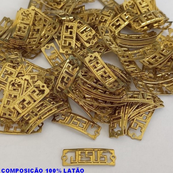 ACESSÓRIO BRUTO PRONTO PARA BANHO (CX21) -  (E161) CHAPINHA JESUS VENDIDA POR UNIDADE COMPOSIÇÃO LATÃO - PESO 0,5GR - TAMANHO 19MM BRU000667