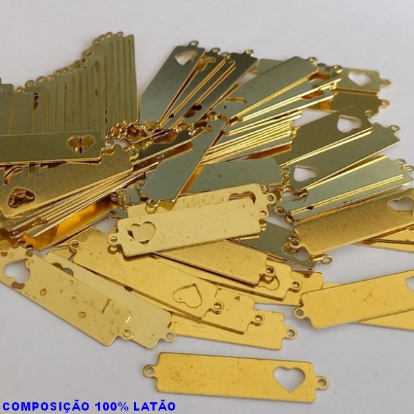 ACESSÓRIO BRUTO PRONTO PARA BANHO -(CX40)  (E2914) CHAPINHA CORAÇÃO VENDIDA POR UNIDADE COMPOSIÇÃO LATÃO - PESO 0,8GR - TAMANHO 28MM BRU000672