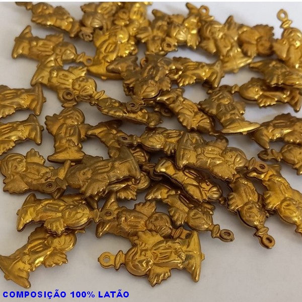 ACESSÓRIO BRUTO PRONTO PARA BANHO (CX20)-  (E1269) ANJO VENDIDA POR UNIDADE COMPOSIÇÃO LATÃO - PESO 0,9GR - TAMANHO 22MM BRU000677