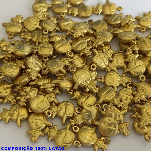 ACESSÓRIO BRUTO PRONTO PARA BANHO (CX16) -  (E1648) MENINO BONÉ VENDIDA POR UNIDADE COMPOSIÇÃO LATÃO - PESO 0,6GR - TAMANHO 15MM BRU000681