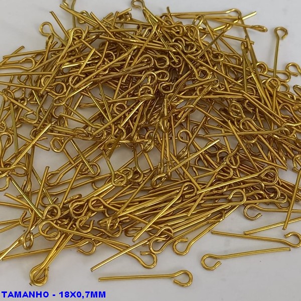 ACESSÓRIO NO BRUTO PRONTO PARA BANHO - " ALFINETE " -(P0194) TAMANHO 07X18MM - PESO POR UNIDADE 0,01GR -(VENDIDO POR UNIDADE)COMPOSIÇÃO 100% LATÃO - BRU000690