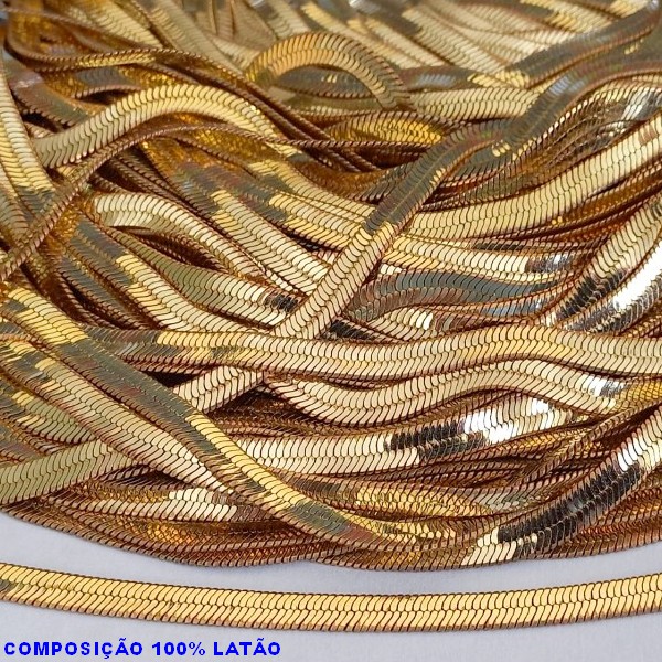 ACESSORIO NO BRUTO PRONTO PARA O BANHO - CORRENTE " LARGURA 5MM " PARA CHOCKER/PULSEIRA/GARGANTILHA(LARGURA 5MM)- (VENDIDA POR METRO)  - BRU000694