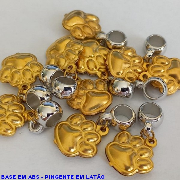 ACESSÓRIO NO BRUTO PRONTO PARA O BANHO(E1167 )BASE EM ABS - PATINHA PET 28MM -  BERLOQUE PARA PULSEIRA SIMILAR A PANDORA(PEÇA VENDIDA POR UNIDADE) - PESO 1,1GR - BRU000745