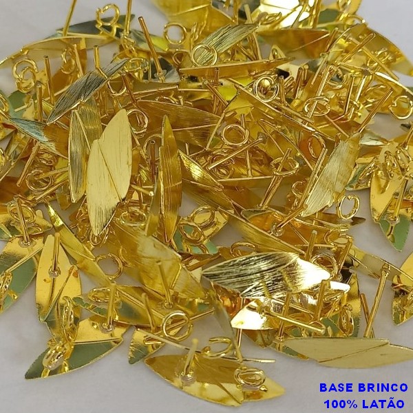 ACESSÓRIO NO BRUTO PRONTO PARA O BANHO - BASE PARA BRINCO COM PINO - PESO DO PAR 0,4GR - TAMANHO 20MM - VALOR DO PAR BRU000753