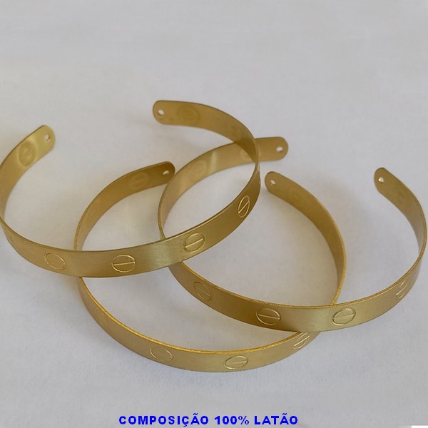 PULSEIRA(TIPO BRACELETE) NO BRUTO PRONTO PARA O BANHO(CX69) -MODELO COM PARAFUSO(3.2816) -PESO TOTAL 5.3 - BRU7400