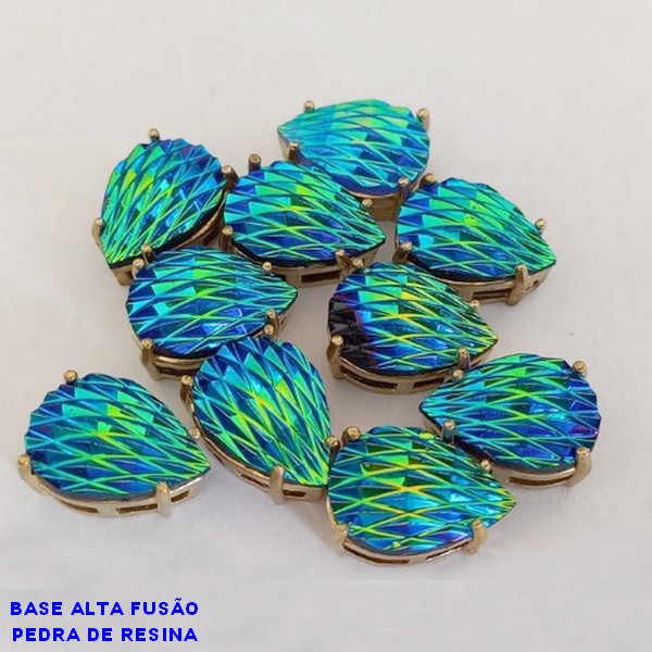 ACESSORIO NO BRUTO PRONTO PARA O BANHO  COM BASE EM (ALTA FUSÃO )TAMANHO 10X14 - "RESINA ACRILICA" PESO TOTAL 1,1GR - BRU000780
