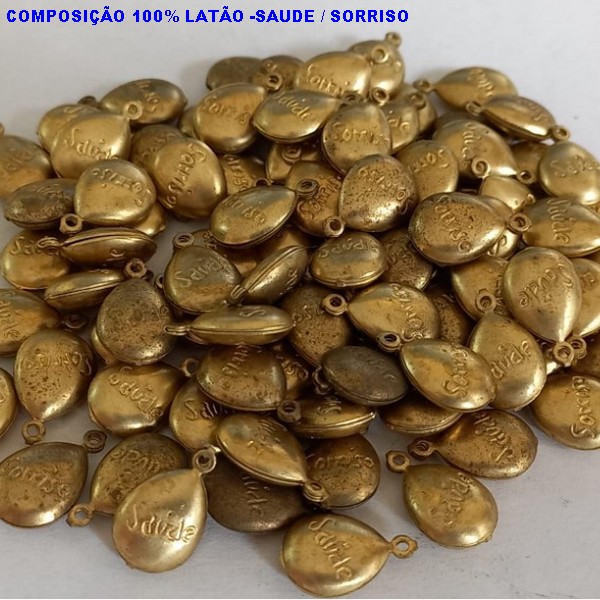 ACESSÓRIO BRUTO PRONTO PARA BANHO (CX19) -  (E460\7) SORRISO SAÚDE VENDIDA POR UNIDADE COMPOSIÇÃO LATÃO - PESO 0,5GR - TAMANHO 13X8MM BRU000859
