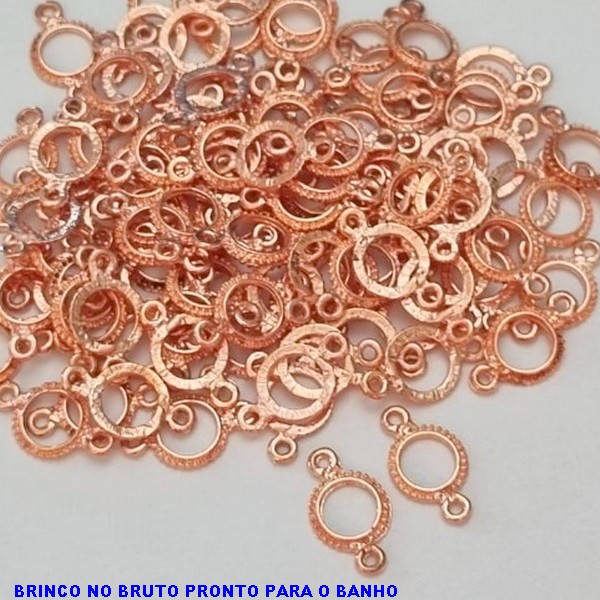 ACESSORIO  NO BRUTO PRONTO PARA O BANHO - CÍRCULO  - PESO TOTAL 0,4GR -TAMANHO 10MM BRU000875