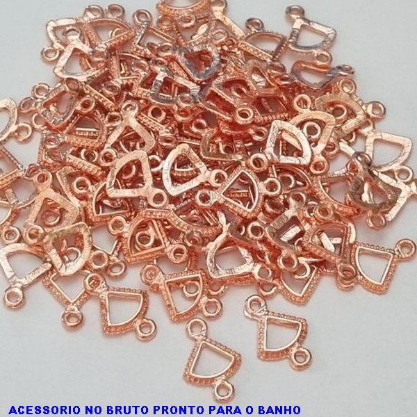 ACESSORIO  NO BRUTO PRONTO PARA O BANHO - FORMA GEOMÉTRICA  - PESO TOTAL 0,5GR -TAMANHO 15MM BRU000878