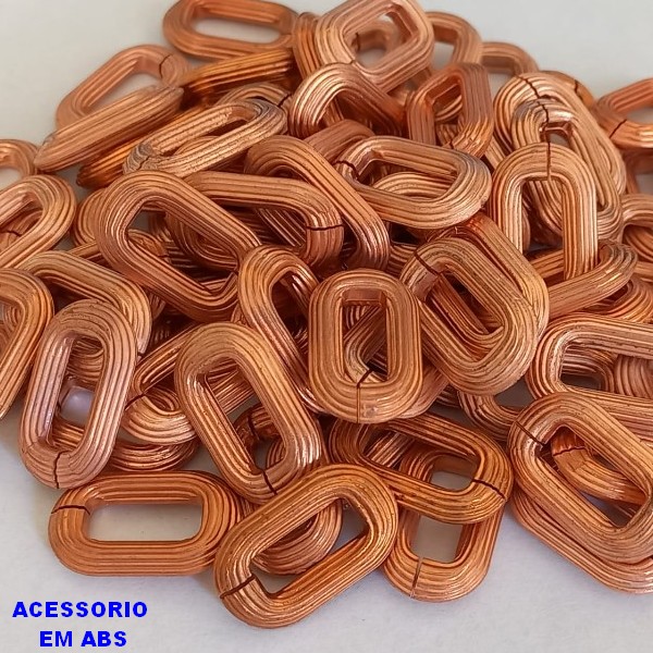ACESSÓRIO BRUTO PRONTO PARA O BANHO (CX12) - ARGOLA OVAL ABS TAMANHO 21MM -( VENDA POR UNIDADE) PESO 0,6GR - BRU000895