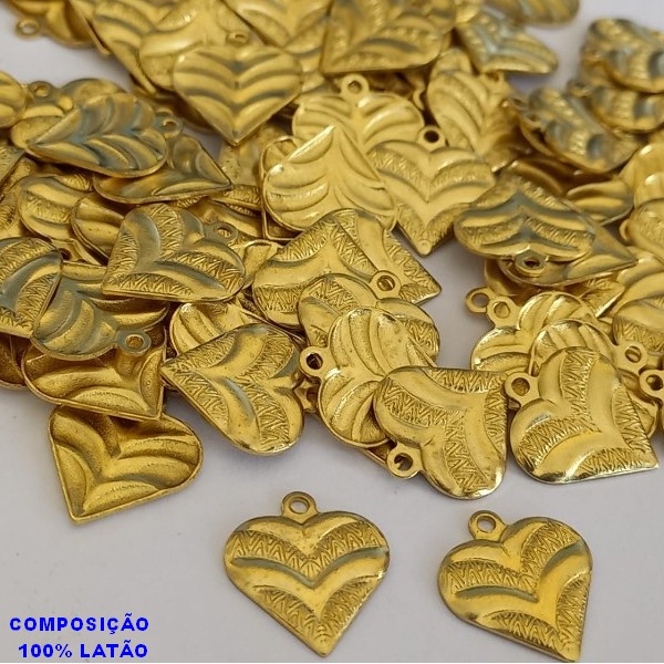 PINGENTE(COM CONTRA ARGOLA) BRUTO PRONTO PARA BANHO -  (E2384) CPRAÇÃO VENDIDA POR UNIDADE COMPOSIÇÃO LATÃO - PESO 0,5GR - TAMANHO 12MM BRU0002524