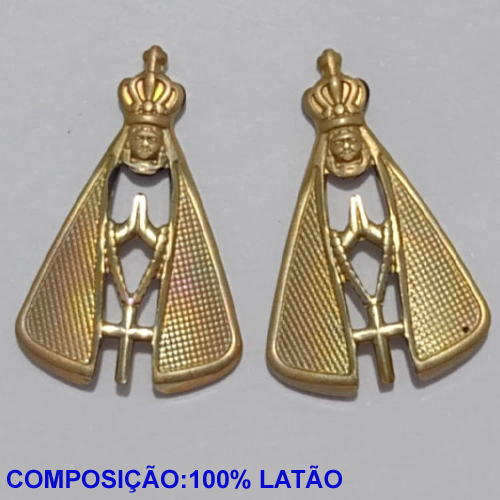 BRINCO NO BRUTO PRONTO PARA BANHO(RO) (CX05) (3782) NOSSA SENHORA APARECIDA - TAMANHO 20.0MMX13.8MM - PESO TOTAL 1.7GR - BRU11040A