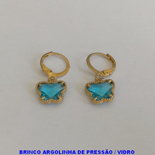 BRINCO NO BRUTO PRONTO PARA BANHO  - BASE  ARGOLINHA DE PRESSÃO  - PINGENTE VAN CLEFF DE CORAÇÃO - PESO TOTAL 2,4GR - (PINGENTE TAMANHO 12MM - BRU2433A