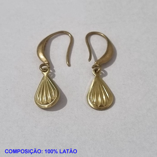 BRINCO BRUTO PRONTO PARA BANHO BASE ANZOL (1560)GOTA 12MM FRISADA- PESO TOTAL 1,7GR - BRU001047A
